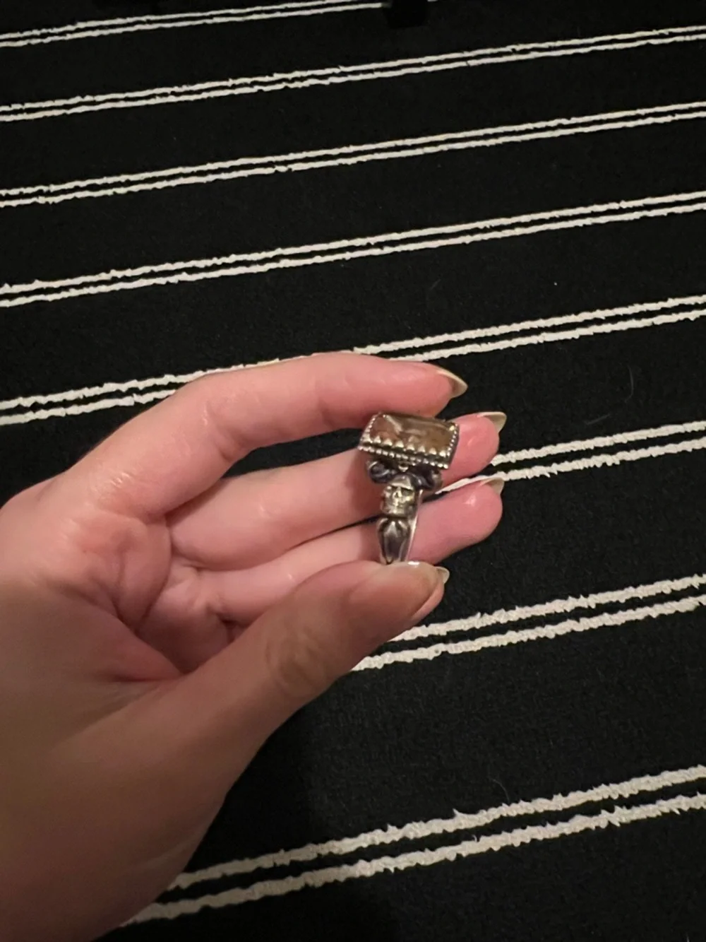 The Great Frog Square Gem Ring with Lemon Quartz